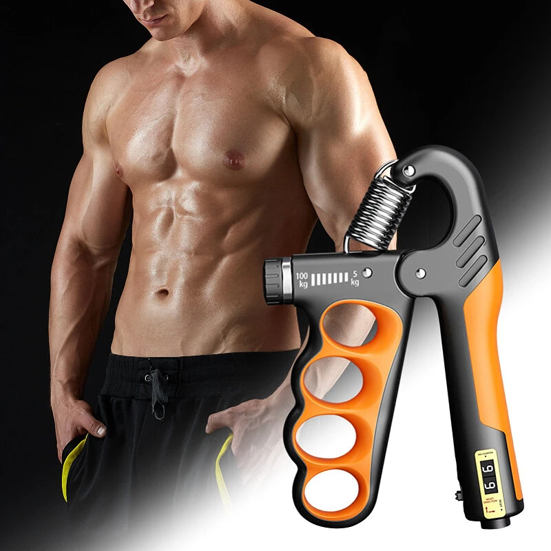 (image for) KALOAD 5-100KG Adjustable Hand Grip Strength Trainer Mechanical Counter Forearm Exerciser Power Strengthener for Gym Fitness Equipment with Counting Function